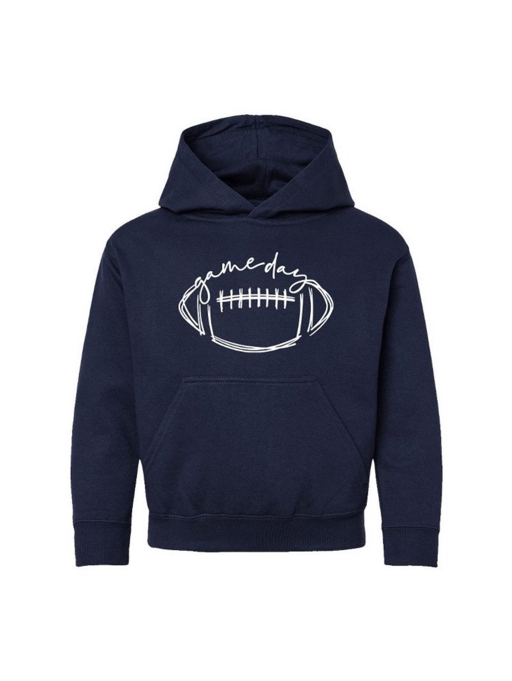Navy Blue unisex Hoodie with Football Design